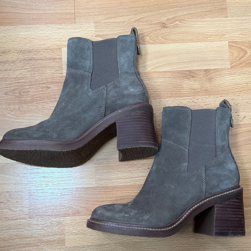 Suede Chelsea booties